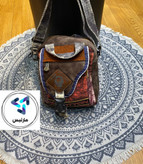 کوله زنانه مارلیس پارچه کتان وارداتی با ابعاد 28*24 سانتی متر