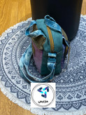 کوله زنانه مارلیس پارچه کتان وارداتی با ابعاد 28*24 سانتی متر
