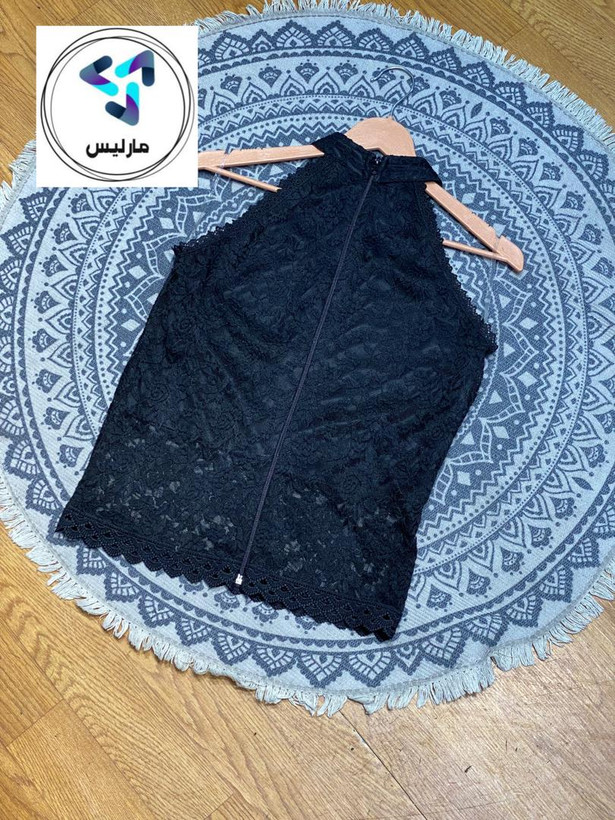 تاپ زنانه مارلیس پارچه گیپور وارداتی با قد 51 سانتی متر