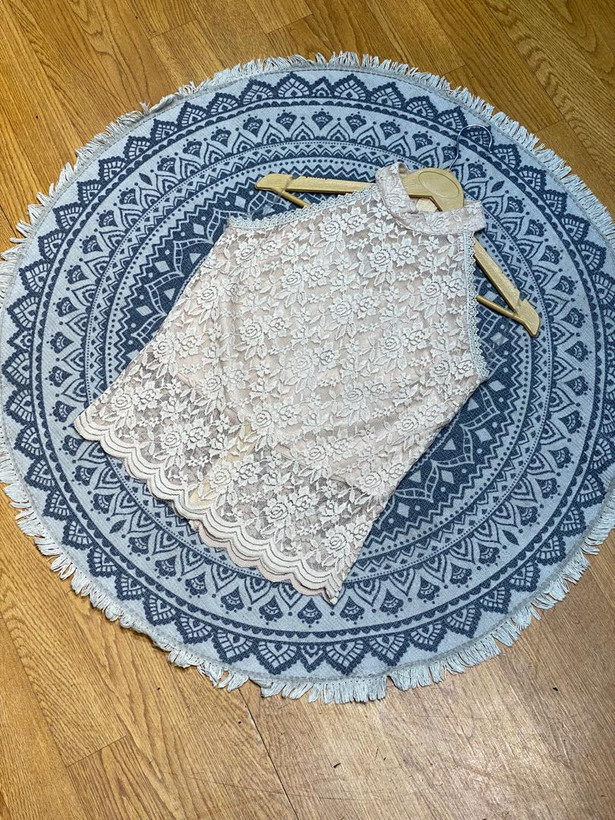 تاپ زنانه مارلیس پارچه گیپور وارداتی با قد 51 سانتی متر