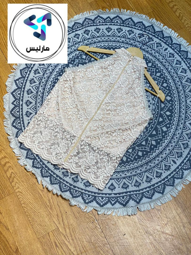 تاپ زنانه مارلیس پارچه گیپور وارداتی با قد 51 سانتی متر