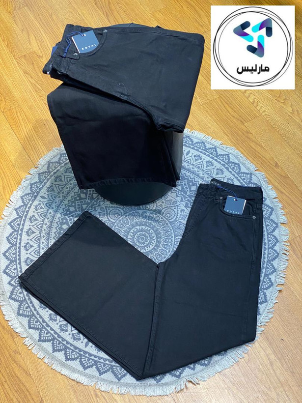 شلوار جین زنانه مارلیس برند رویال جین مدل بگی قد 110 سانتی متر